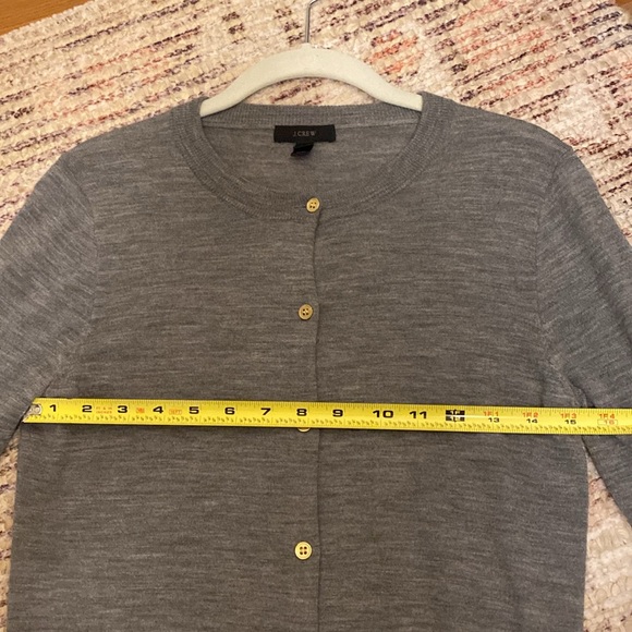 J. Crew classic merino wool cardigan in heather gray sz small - Picture 5 of 5